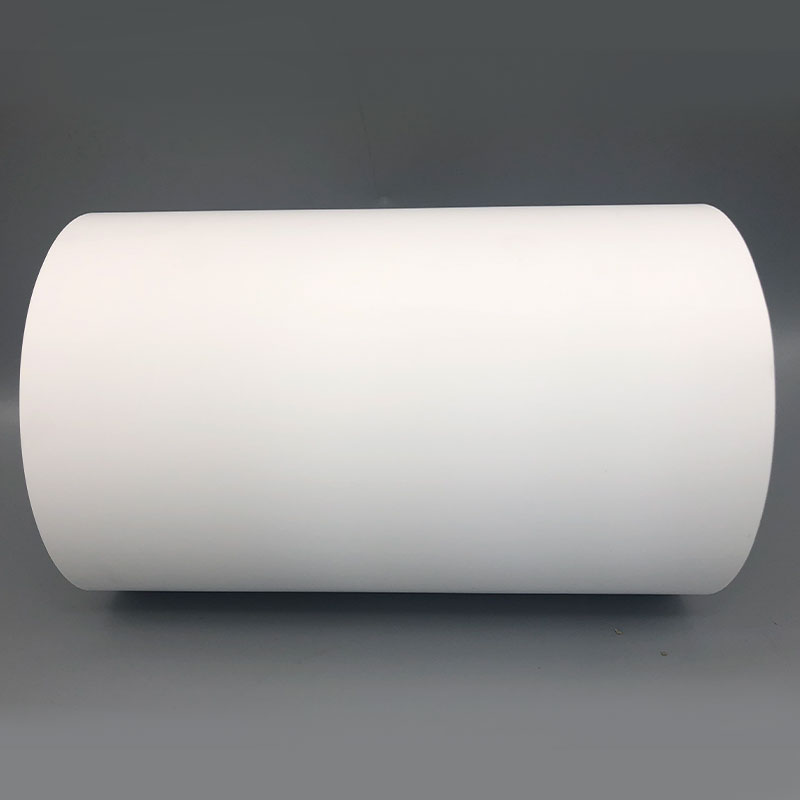 Self-Adhesive Tire Labelstock – 75mic Matte White PP / Tire Adhesive – JS1107