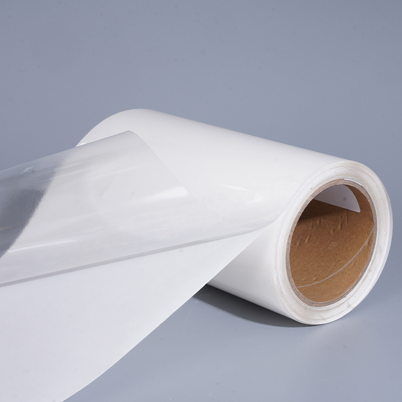 Self-Adhesive BOPP Film Label PM039A1 – 50μm Transparent BOPP / UV Acrylic / 60gsm White Glassine