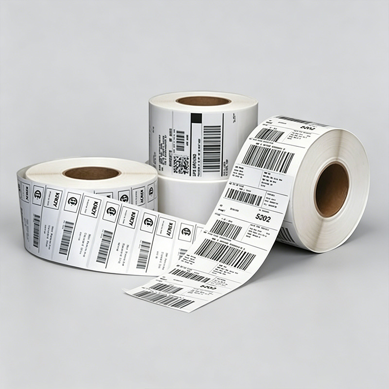 Self adhesive Direct Thermal Film PN302H1 75mic Thermal PP/ Hot melt / 60gsm white glassine